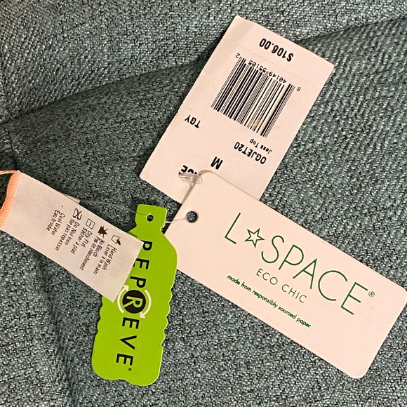 NWT L*SPACE Jess Bikini Top in Peach - Picture 5 of 9